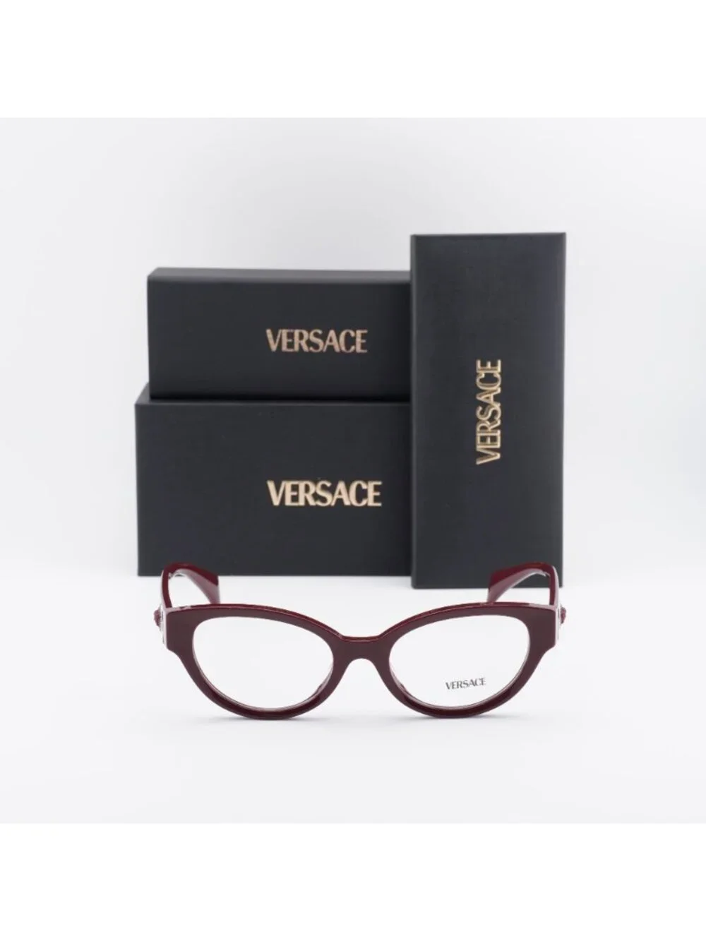 Versace VE3361U 5487 Cat Eye Eyeglasses 53mm - Bordeaux 53mm